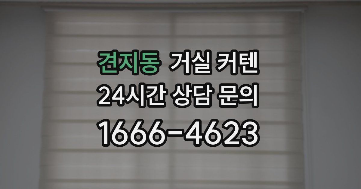 견지동 거실 커텐