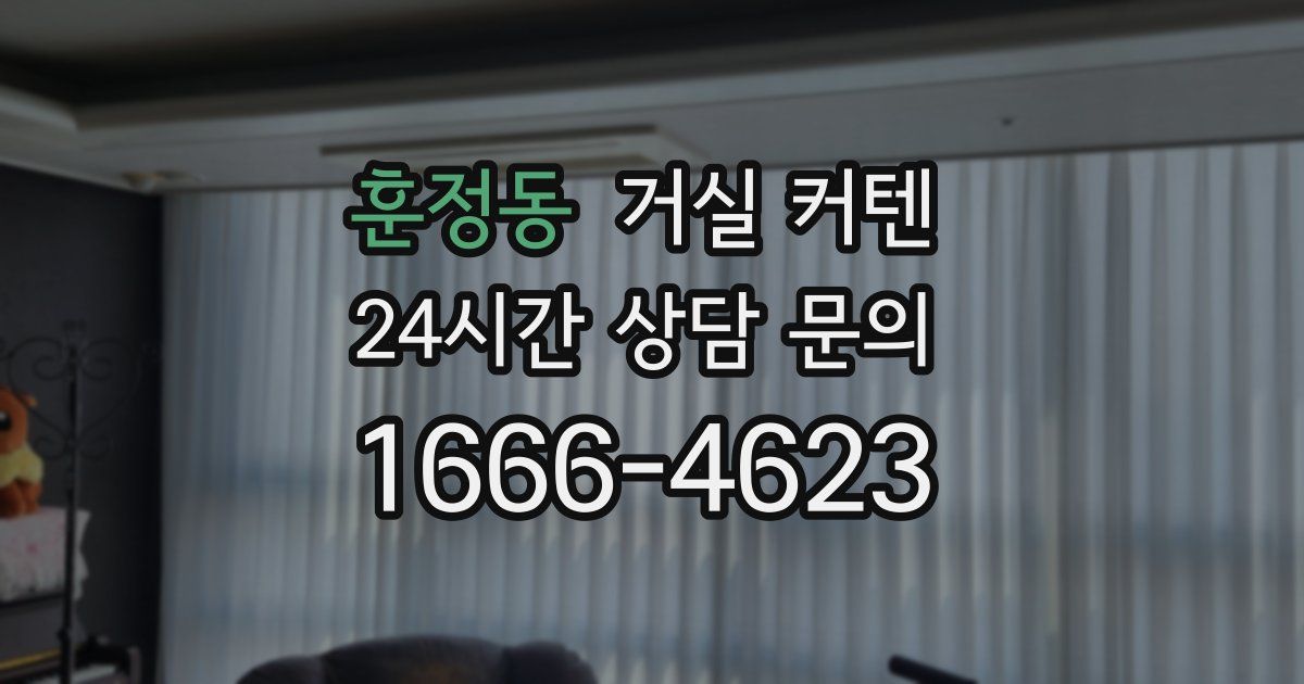 훈정동 거실 커텐