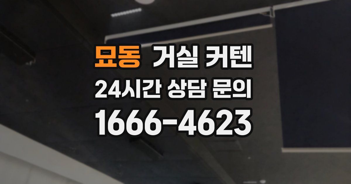 묘동 거실 커텐