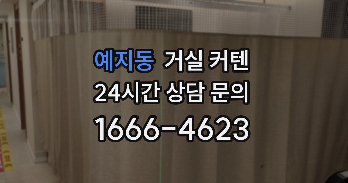 예지동 거실 커텐