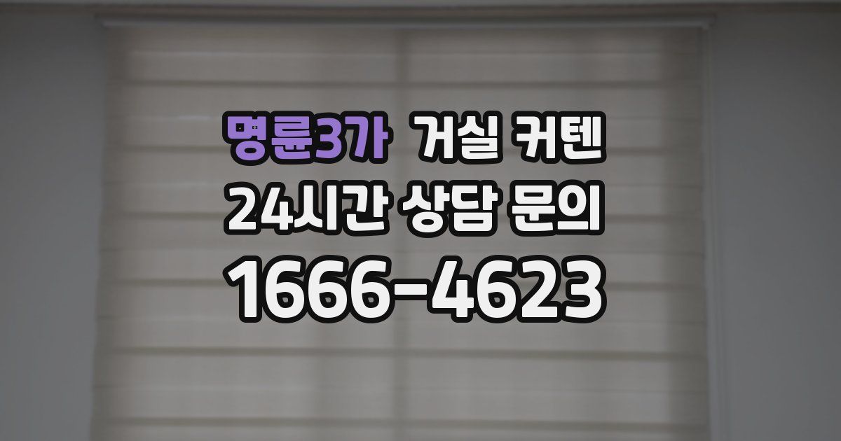 명륜3가 거실 커텐