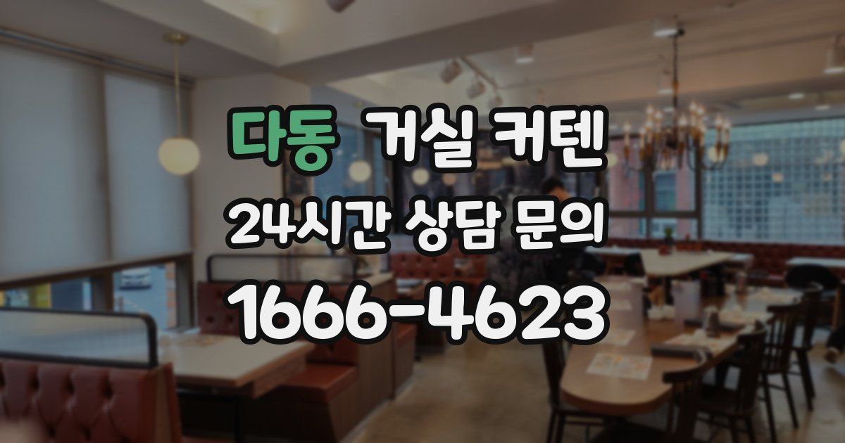 다동 거실 커텐