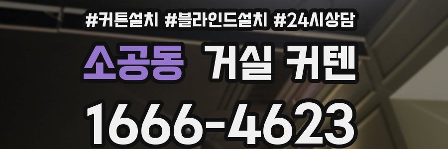 소공동 거실 커텐