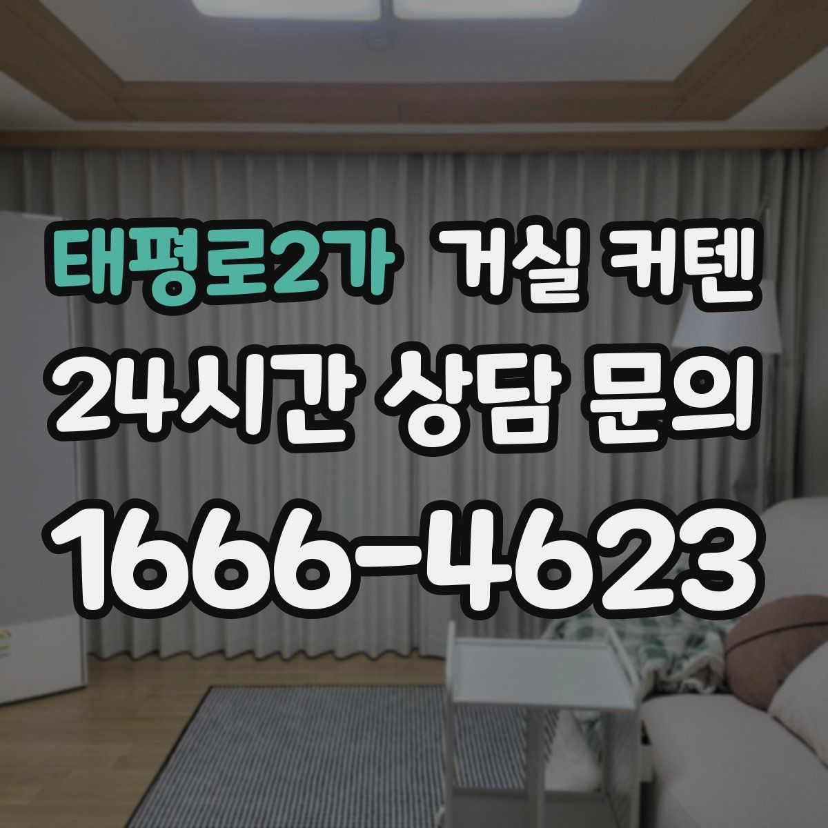 태평로2가 거실 커텐