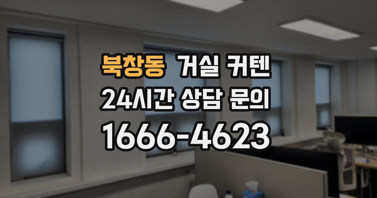 북창동 거실 커텐