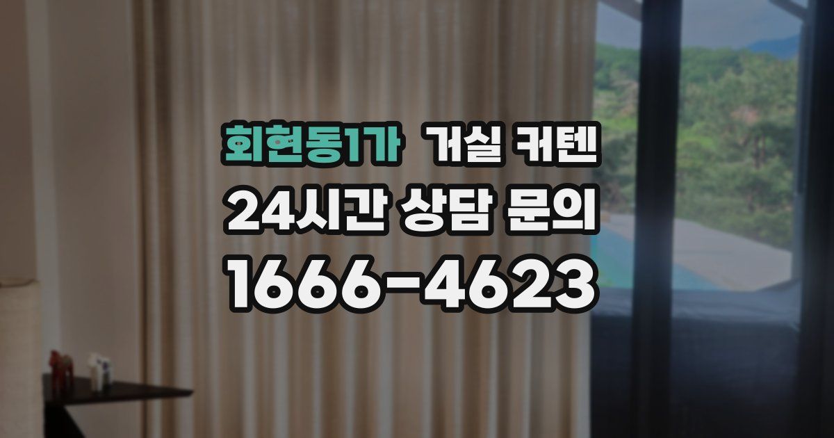 회현동1가 거실 커텐