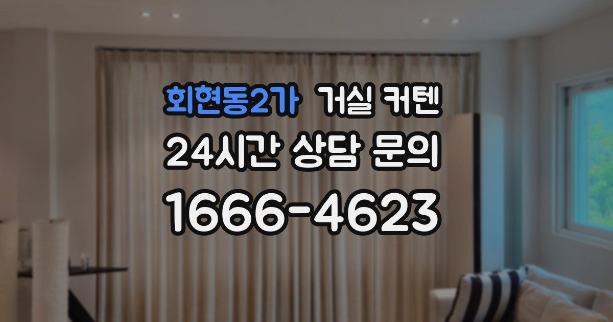 회현동2가 거실 커텐