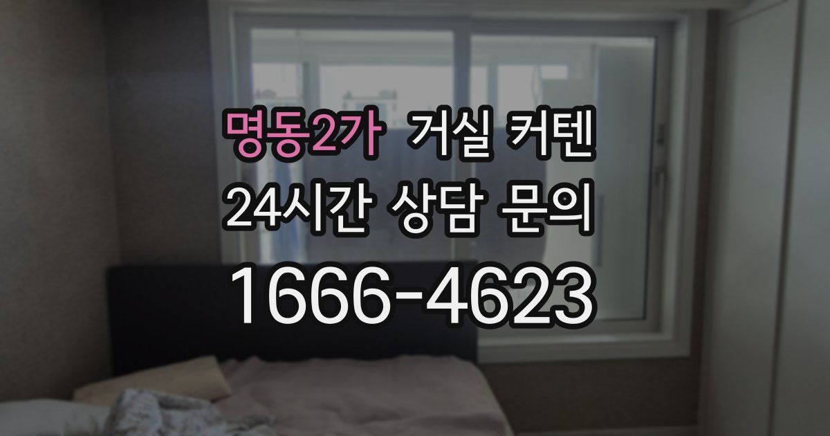 명동2가 거실 커텐