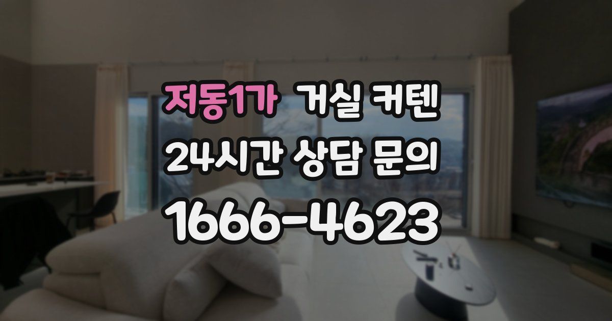 저동1가 거실 커텐