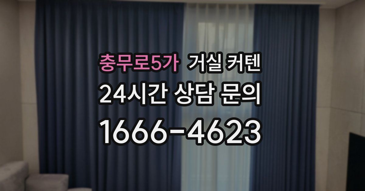충무로5가 거실 커텐