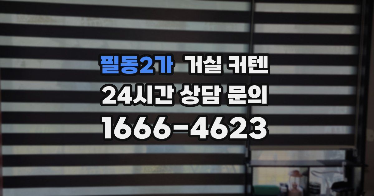 필동2가 거실 커텐