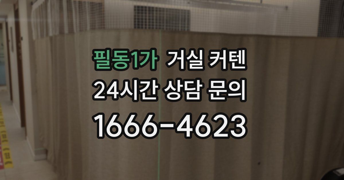 필동1가 거실 커텐