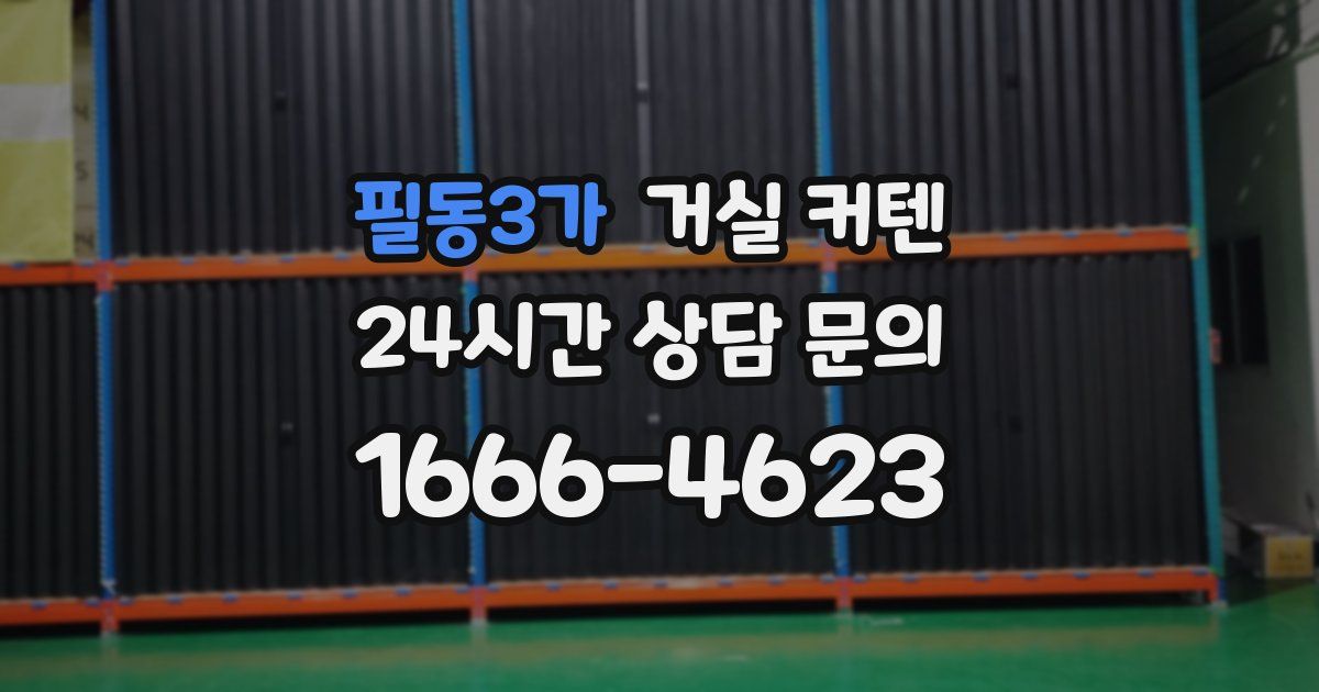 필동3가 거실 커텐