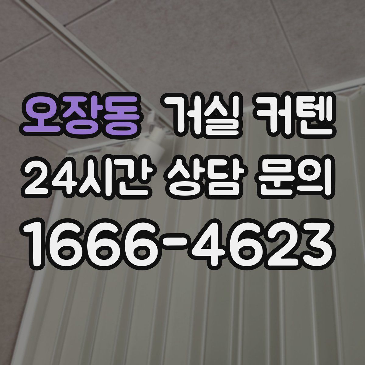 오장동 거실 커텐