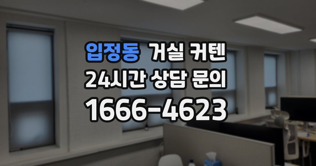 입정동 거실 커텐