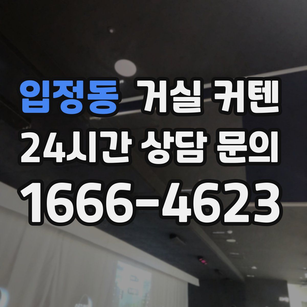 입정동 거실 커텐