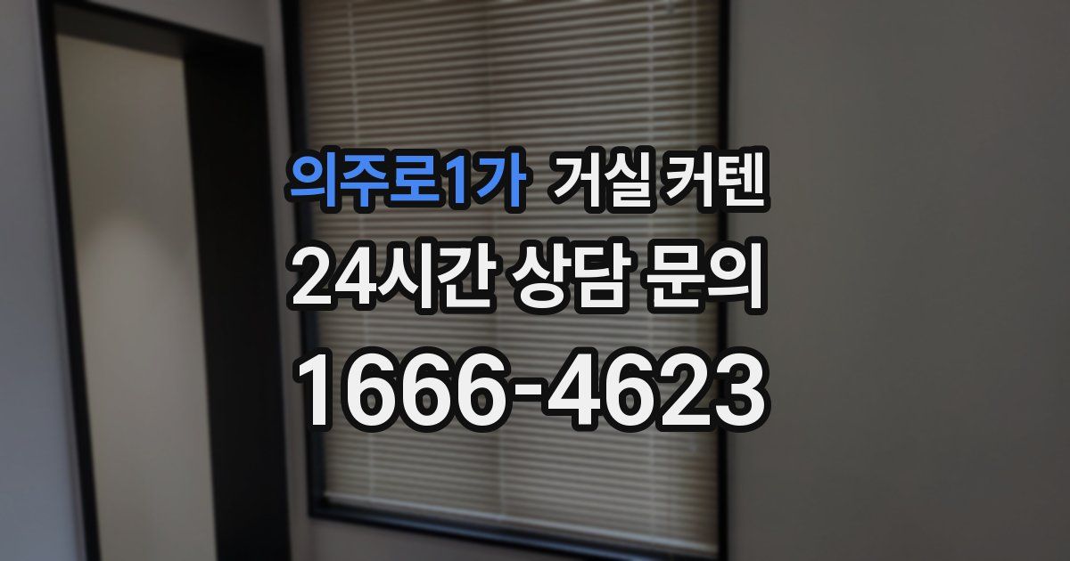 의주로1가 거실 커텐