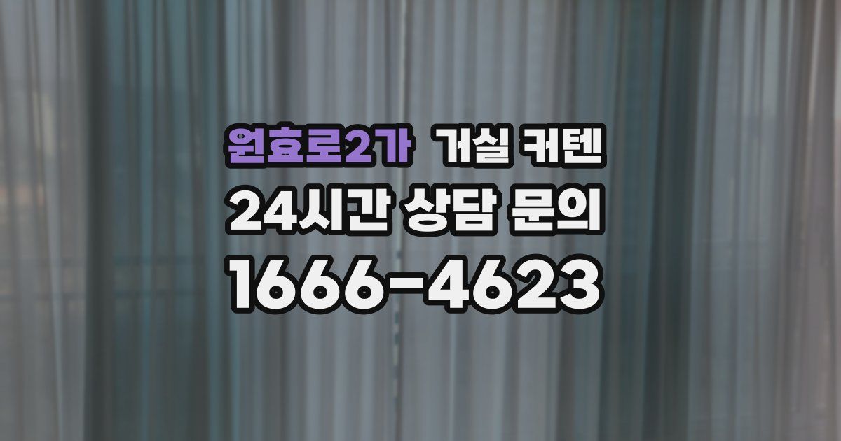 원효로2가 거실 커텐