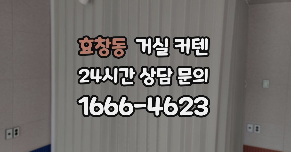 효창동 거실 커텐