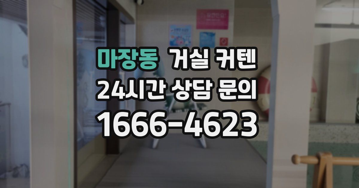 마장동 거실 커텐