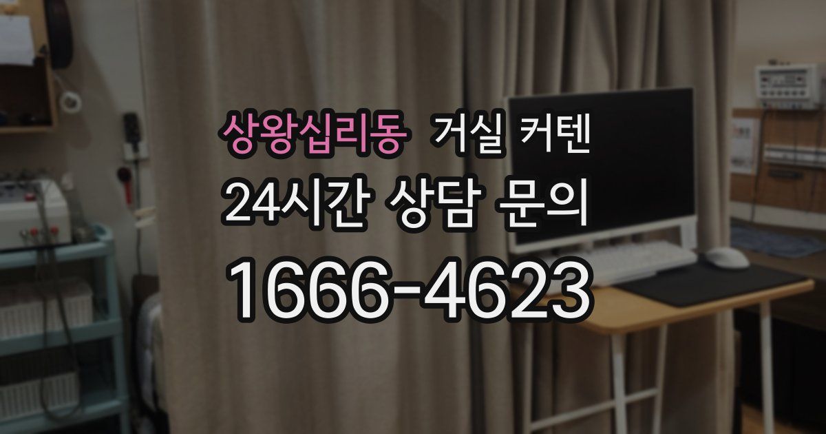 상왕십리동 거실 커텐