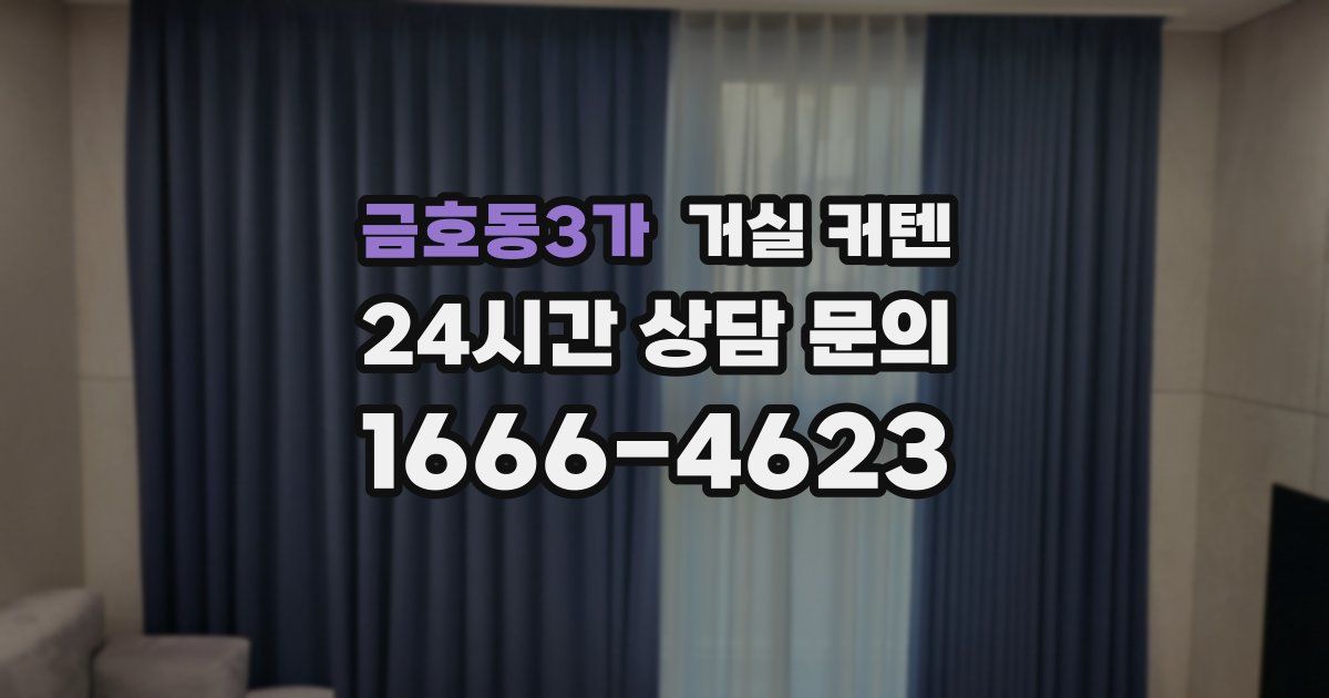 금호동3가 거실 커텐