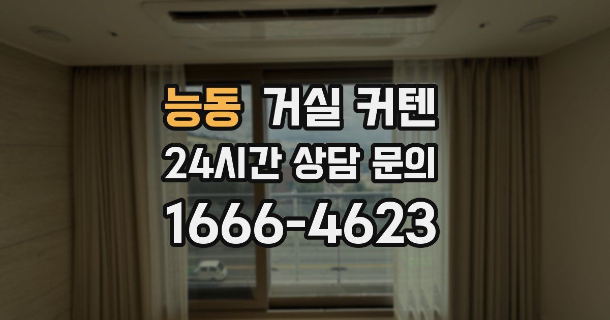 능동 거실 커텐