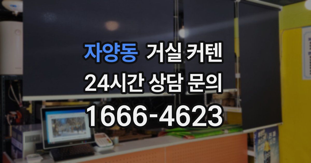 자양동 거실 커텐