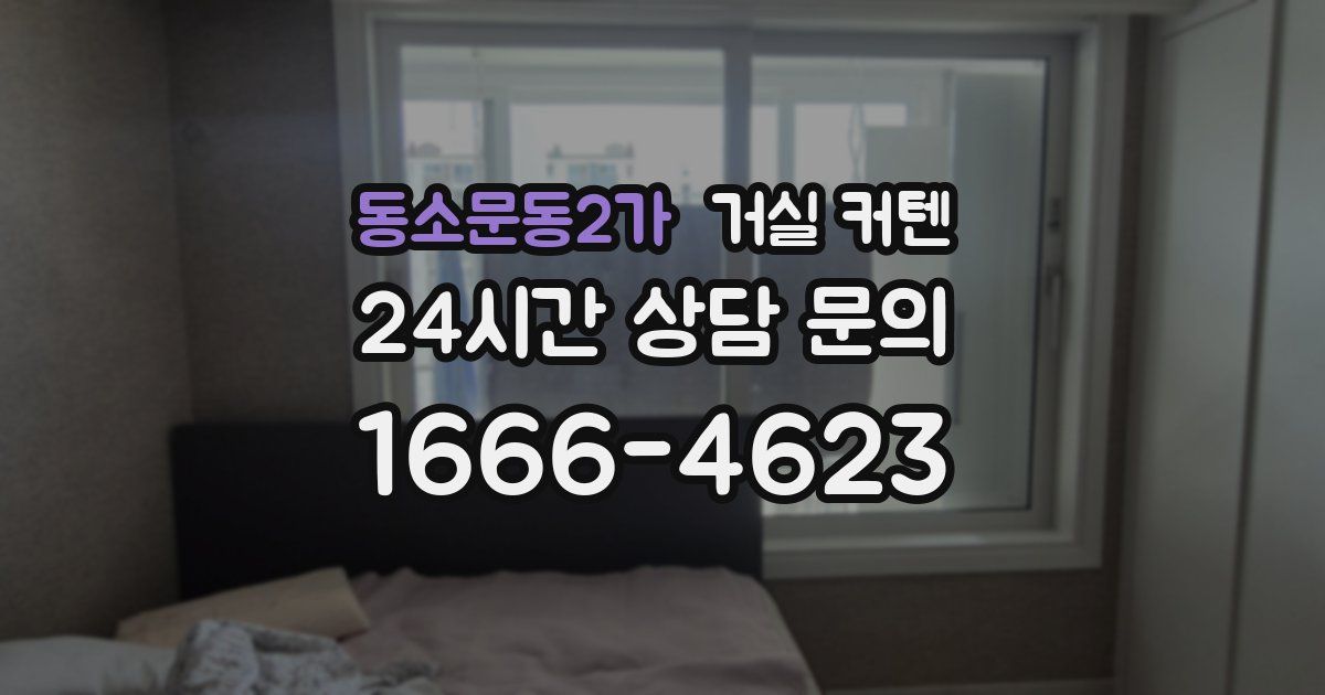 동소문동2가 거실 커텐