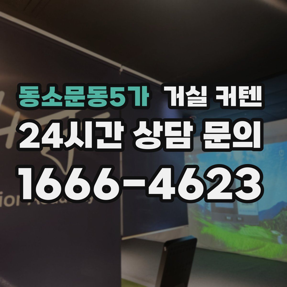 동소문동5가 거실 커텐