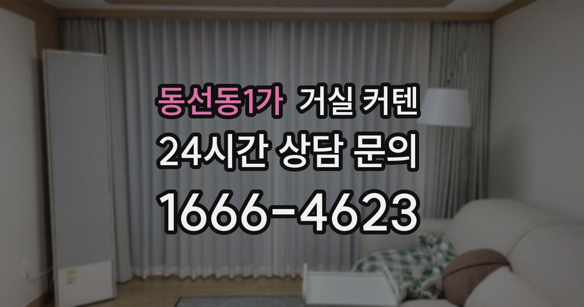 동선동1가 거실 커텐
