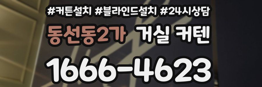동선동2가 거실 커텐