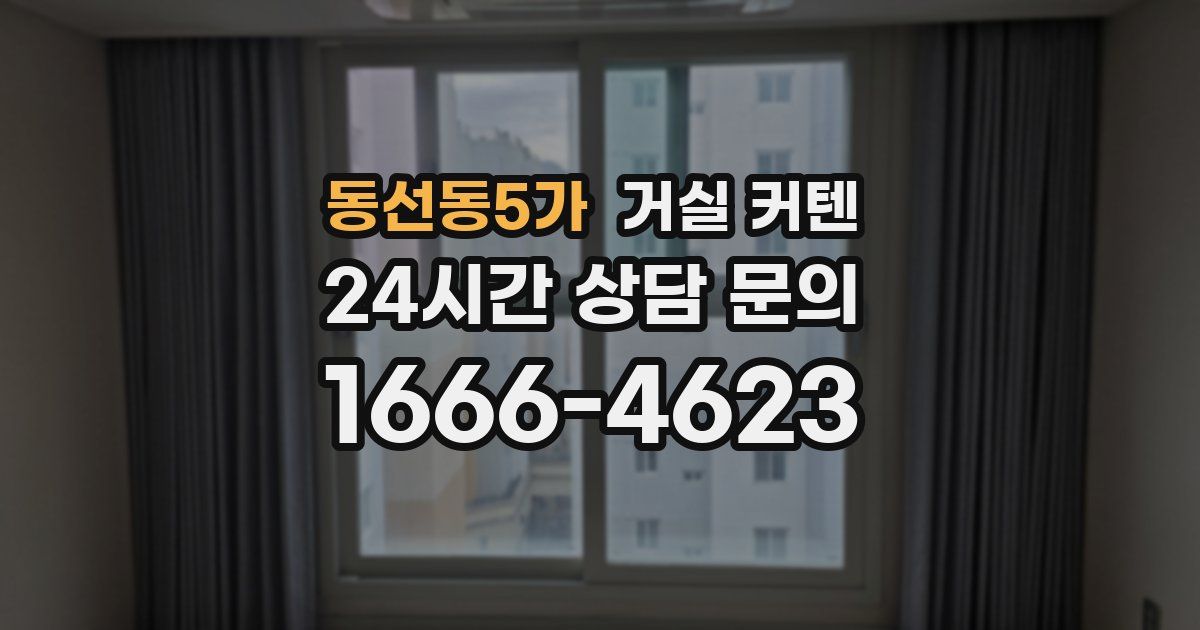 동선동5가 거실 커텐