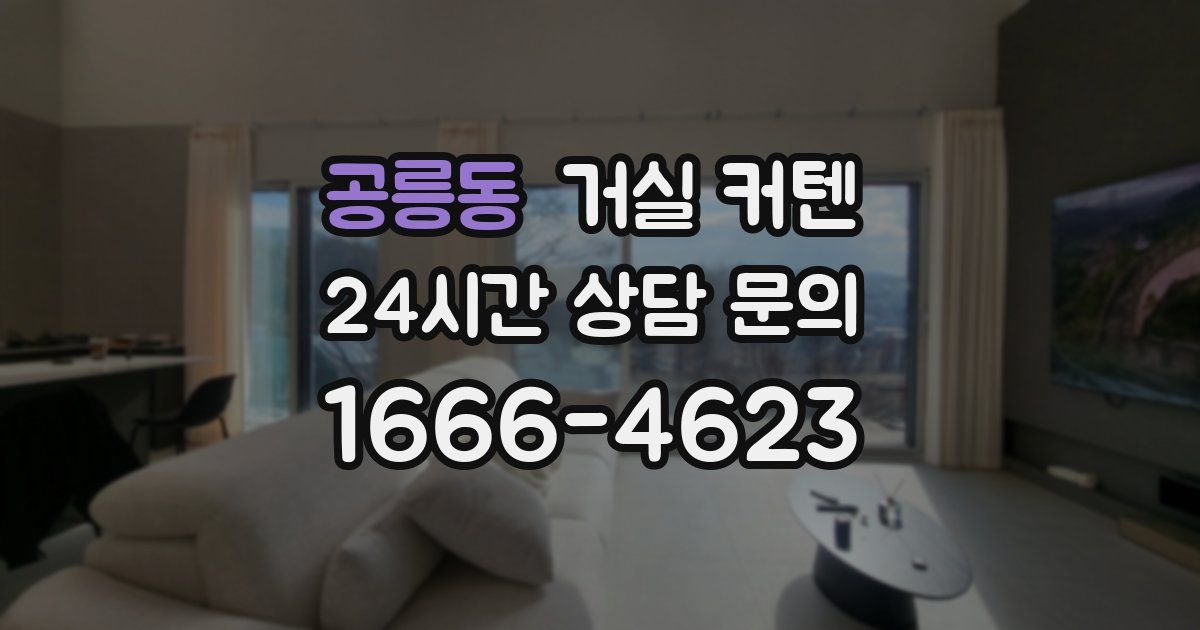 공릉동 거실 커텐