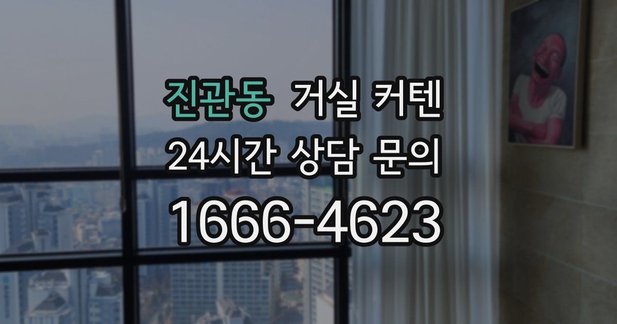 진관동 거실 커텐