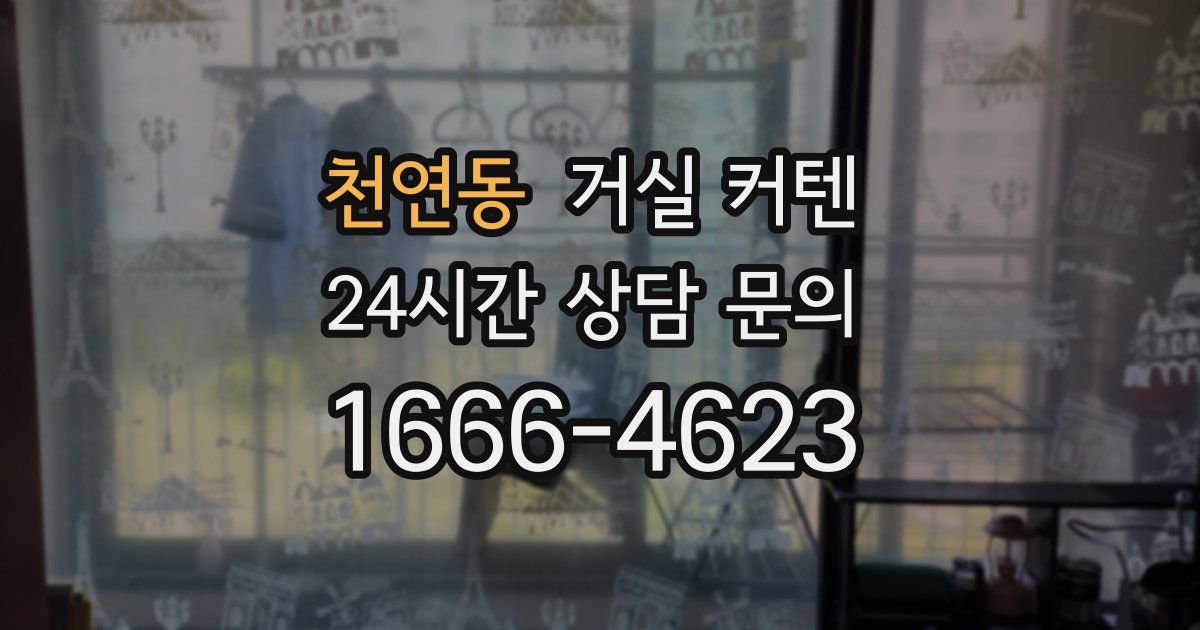 천연동 거실 커텐
