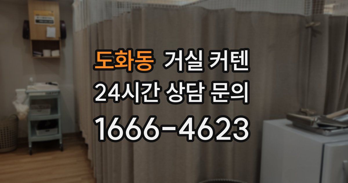 도화동 거실 커텐
