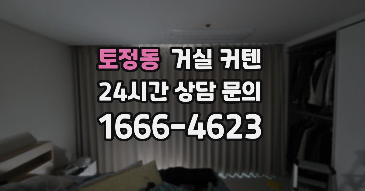 토정동 거실 커텐