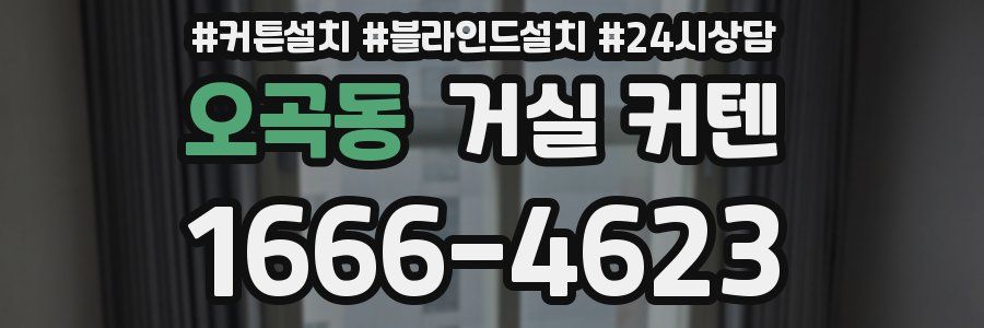 오곡동 거실 커텐
