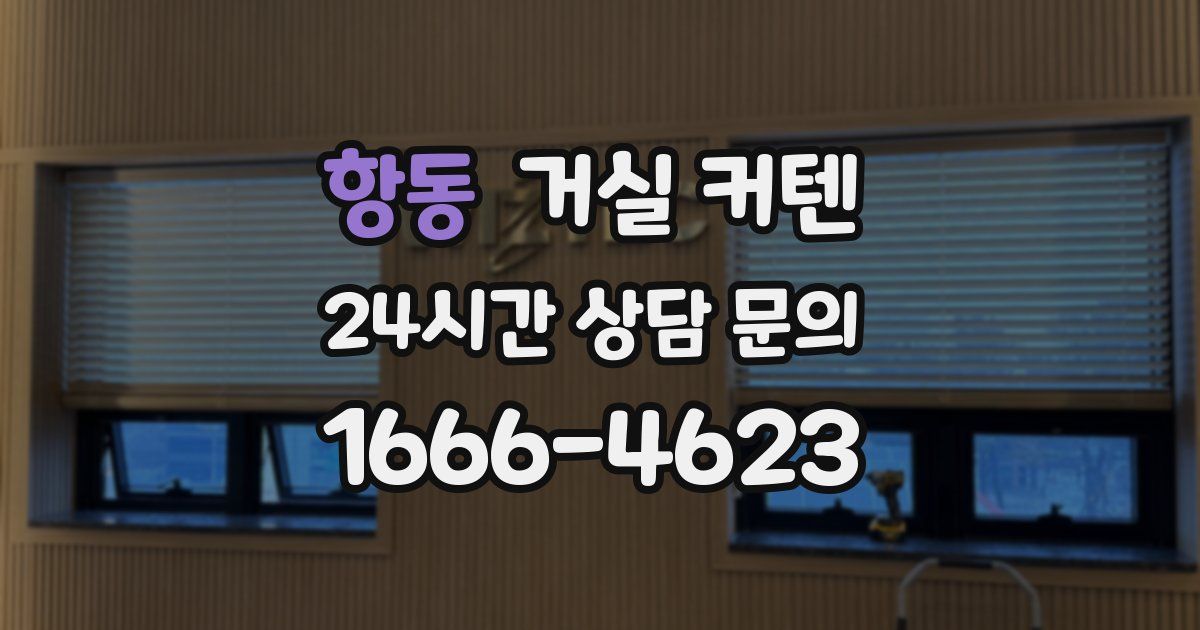 항동 거실 커텐