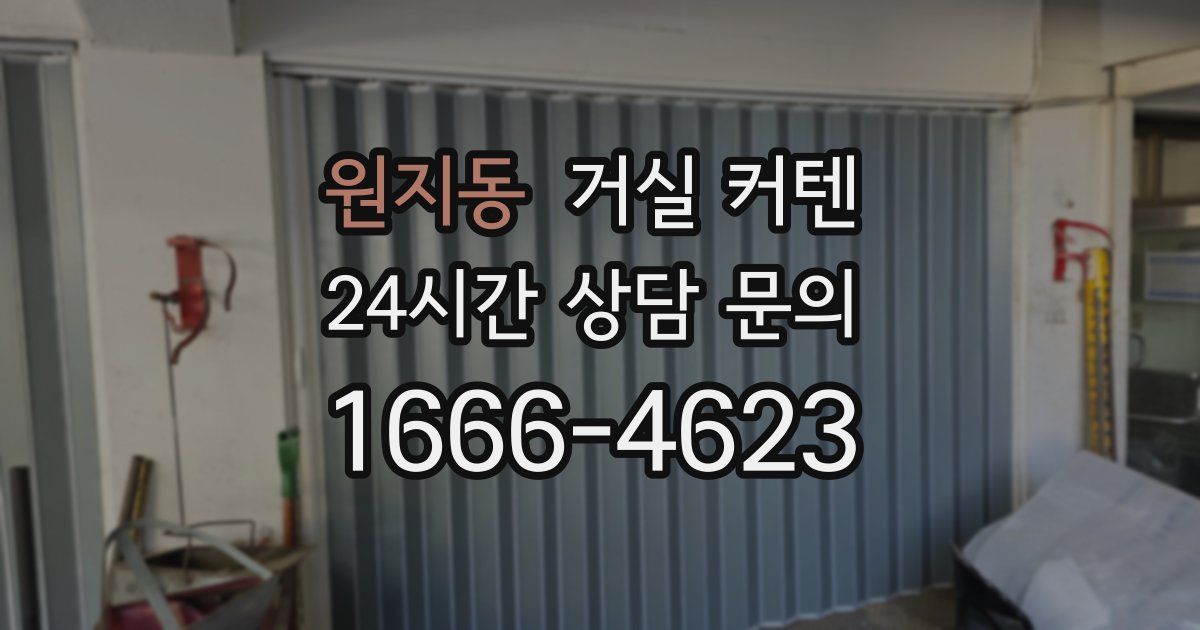 원지동 거실 커텐