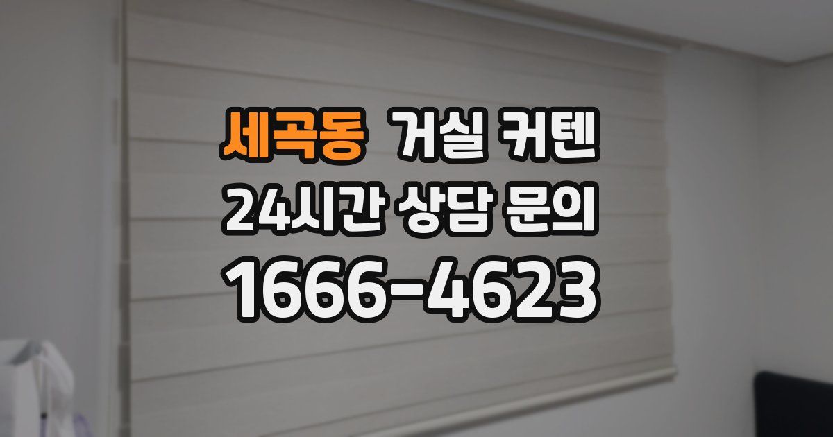 세곡동 거실 커텐