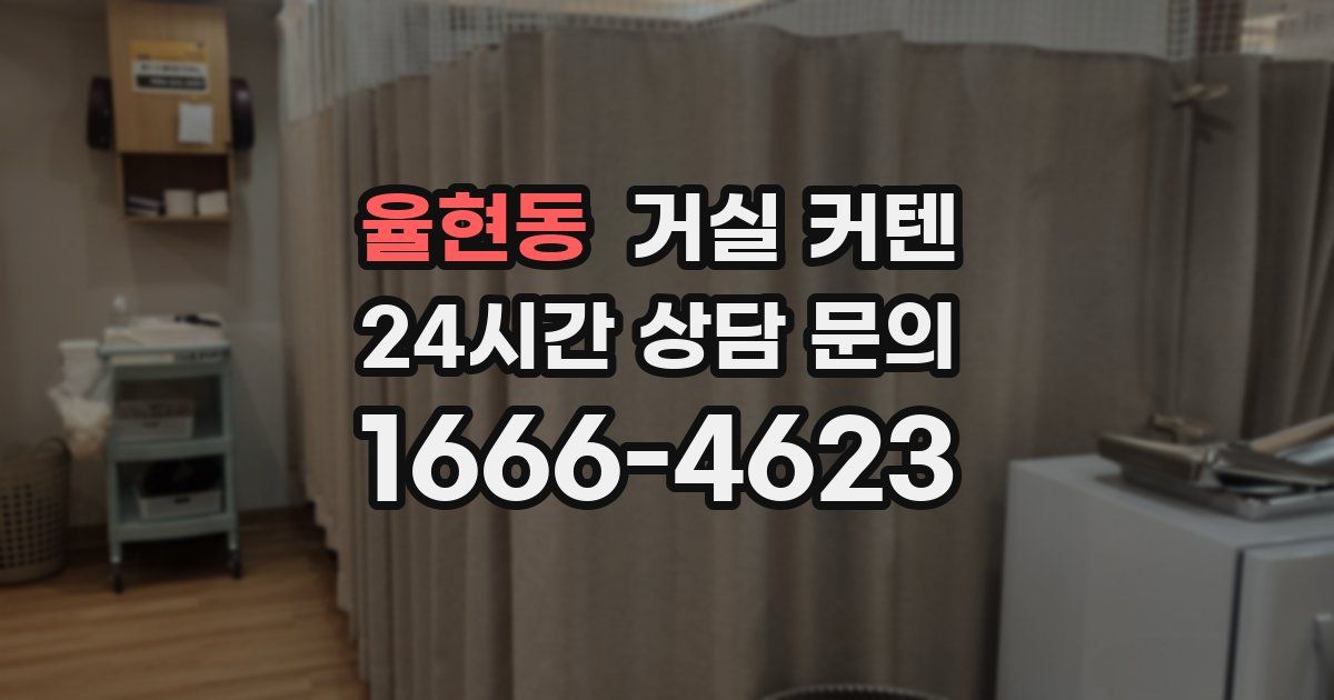 율현동 거실 커텐
