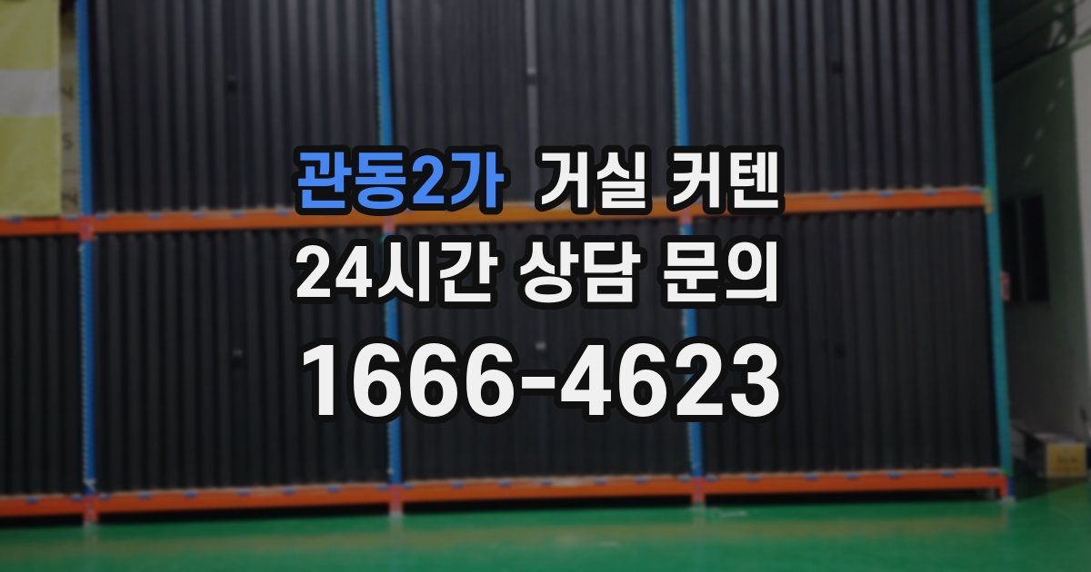 관동2가 거실 커텐