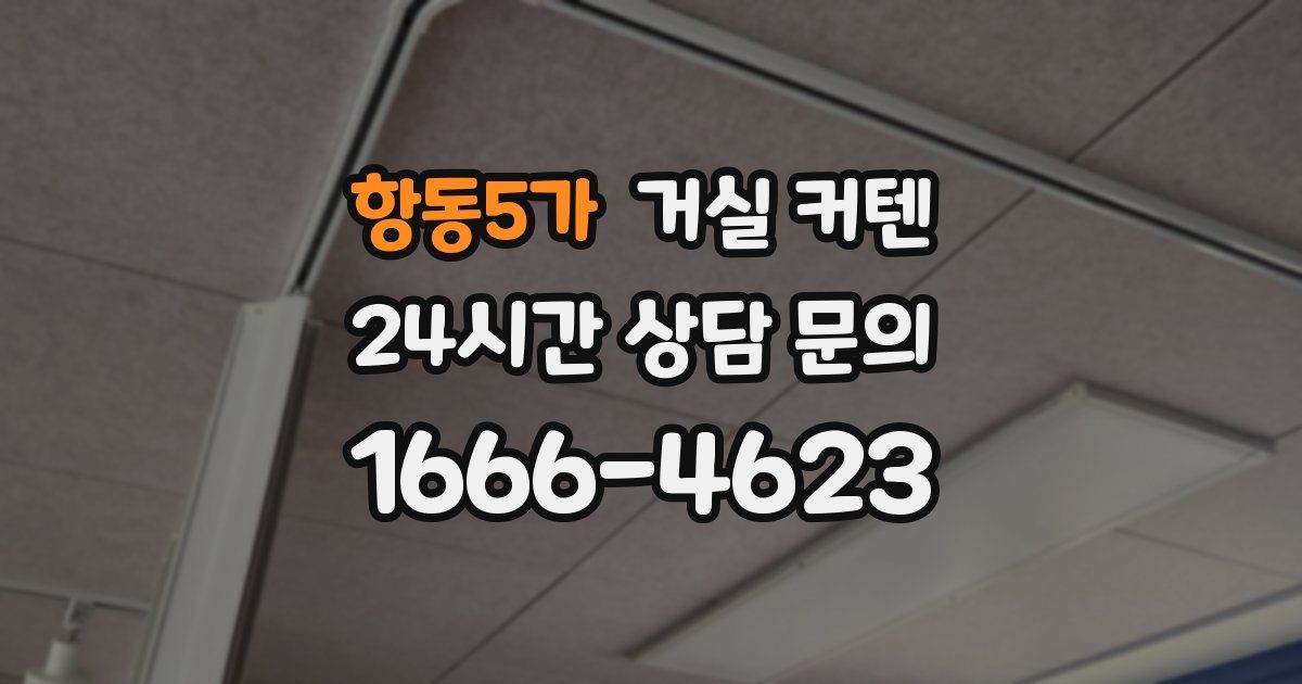 항동5가 거실 커텐