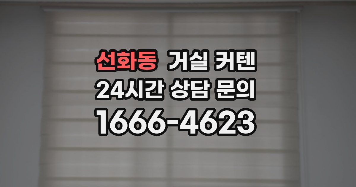 선화동 거실 커텐