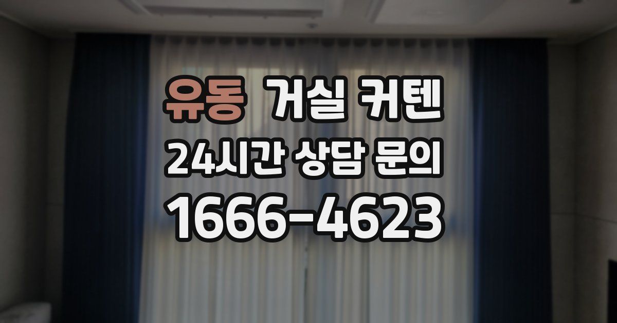 유동 거실 커텐