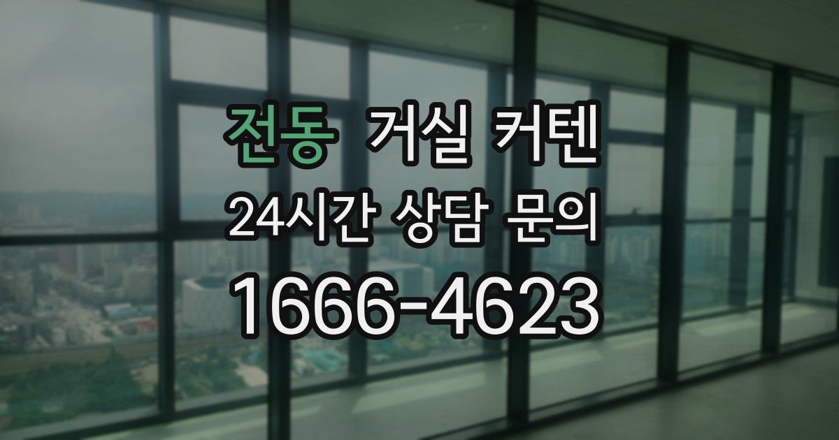 전동 거실 커텐