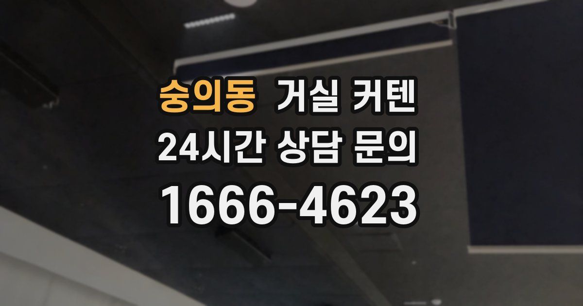 숭의동 거실 커텐