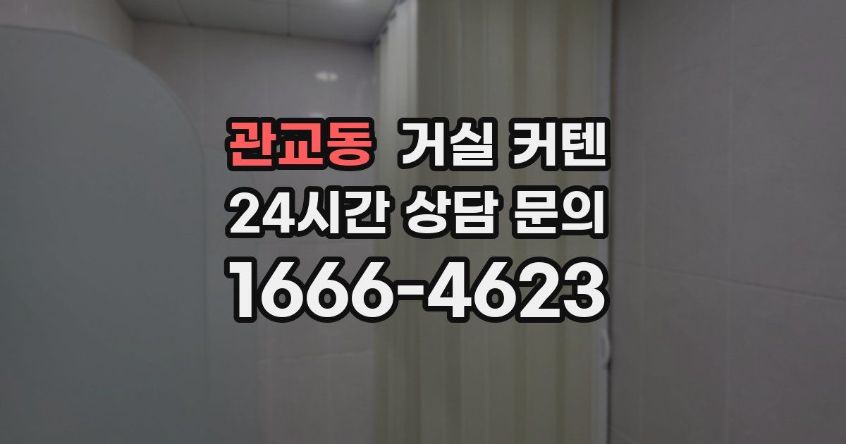 관교동 거실 커텐